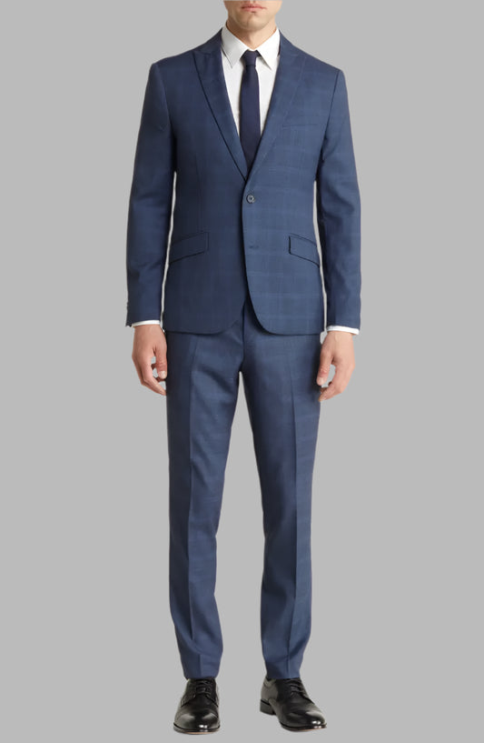 Plaid Peak Lapel Suit